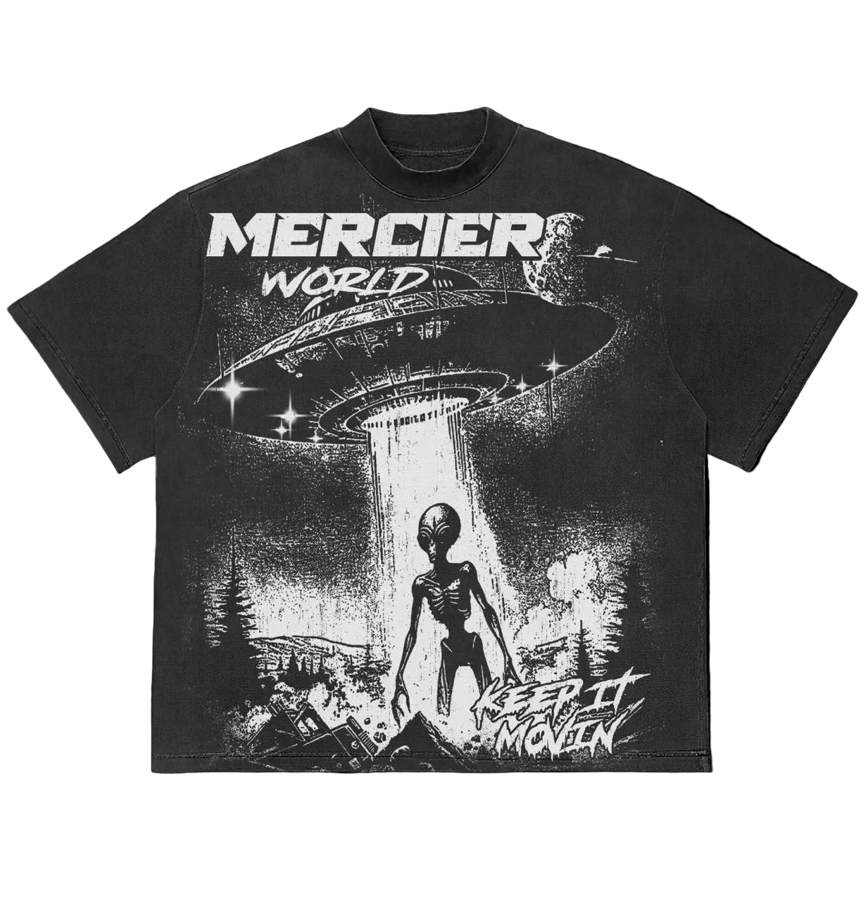 UFO Relaxed Tshirt Vintage Black