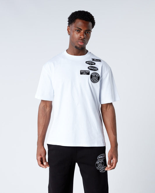 Mono Badge Relaxed Tshirt White