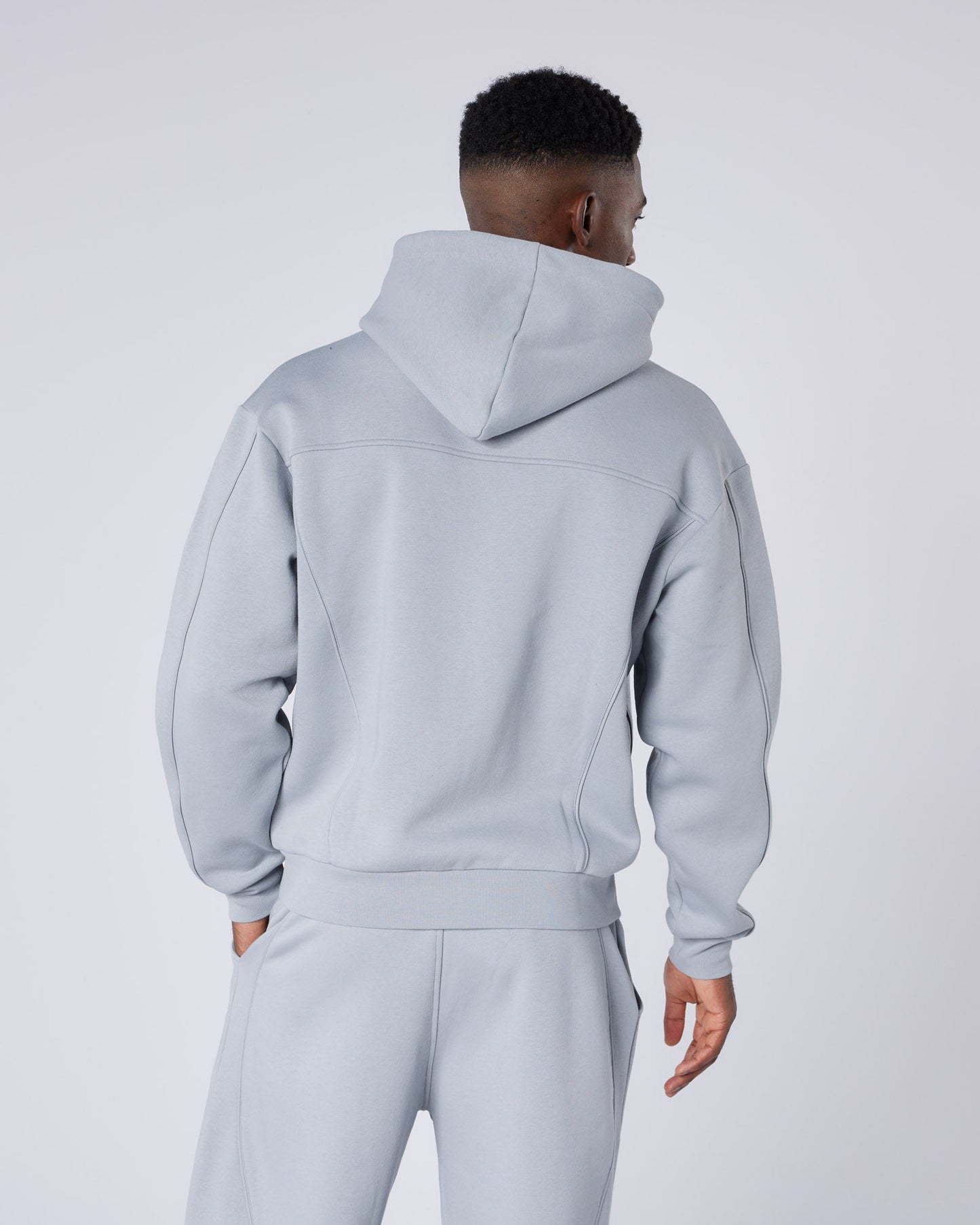 New Wave OG Badge Zip Hoodie Grey