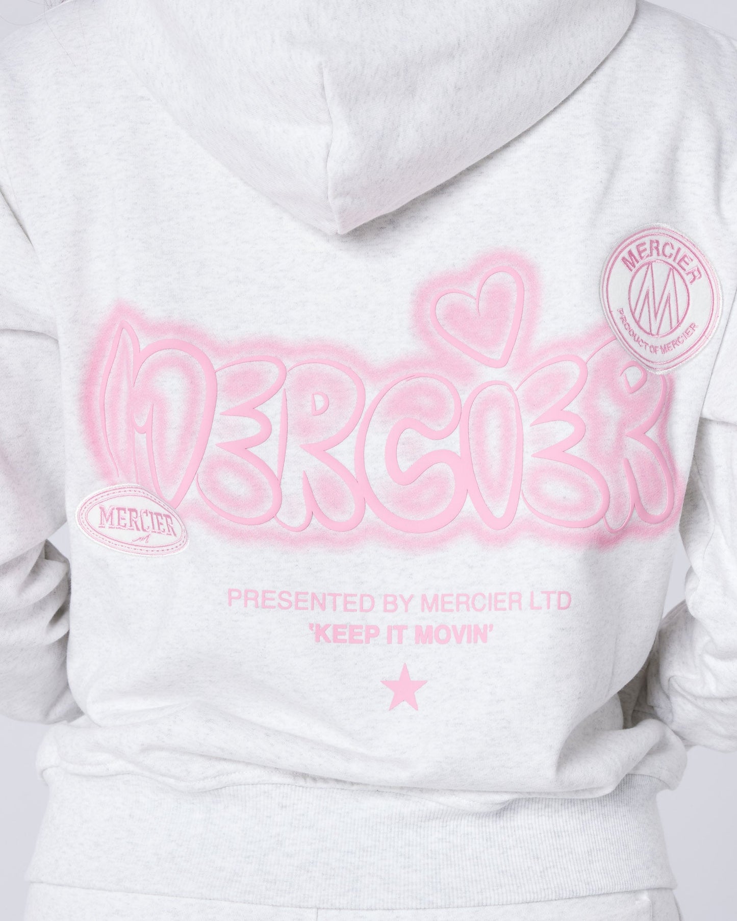 Womens Fantasy Hoodie Grey Marl