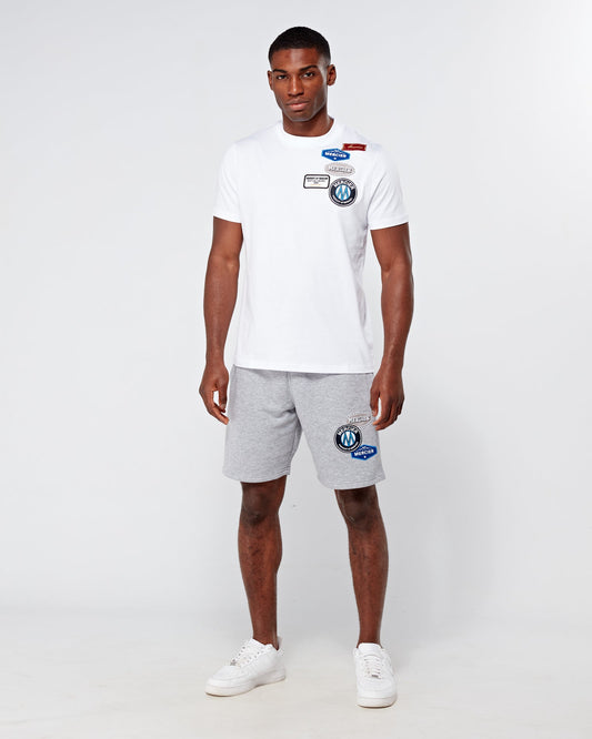 OG Mercier Badge Shorts Grey Marl