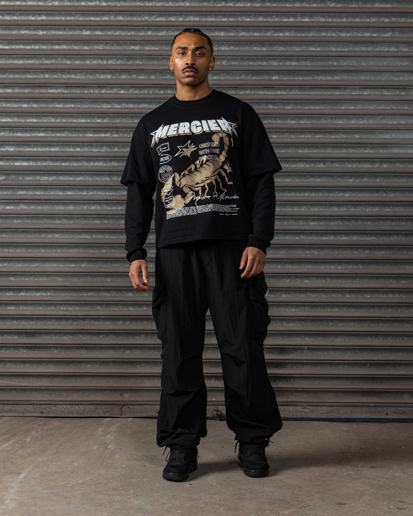 Stinger Double Layer T-shirt Black