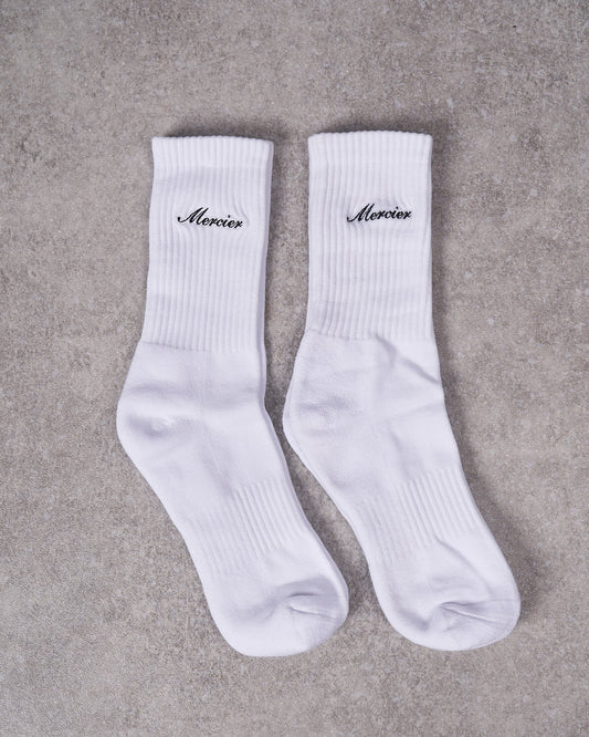 Signature Mercier 2pack Socks White