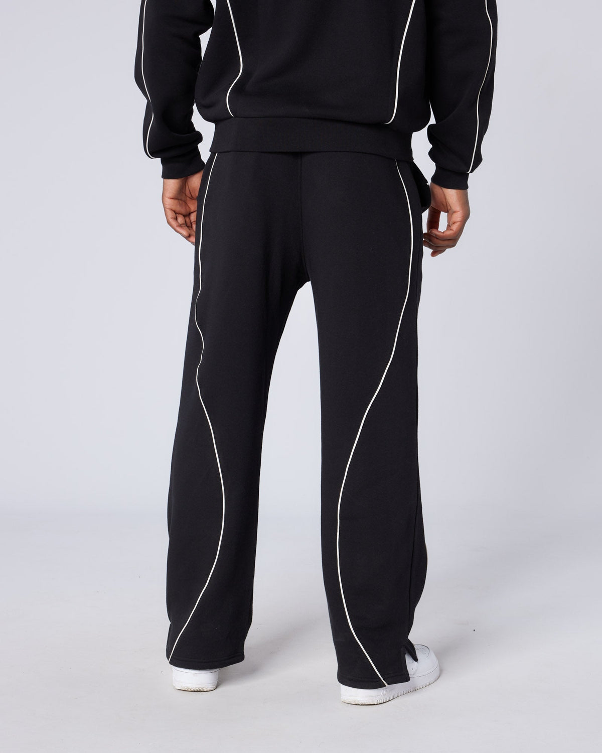 Mercier black New Wave badge joggers