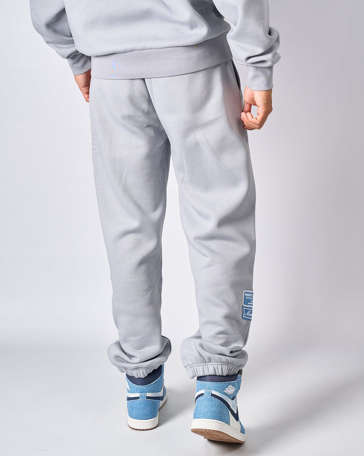Smoke Grey Denim OG Badge Joggers