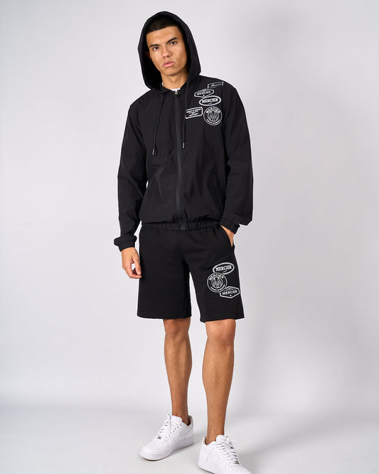 Mono Badge Shorts Black