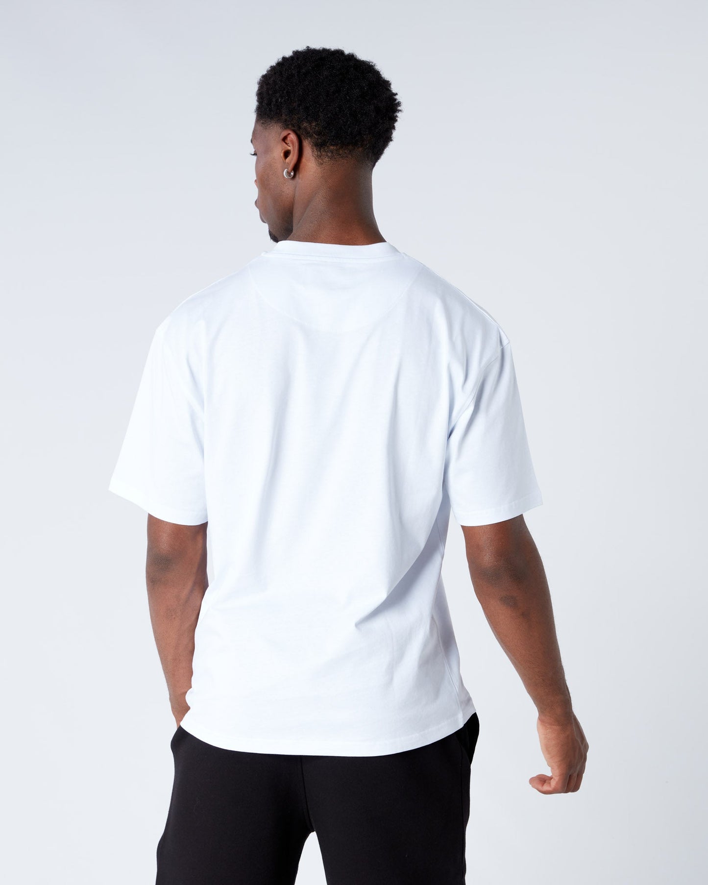 Mono Badge Relaxed Tshirt White