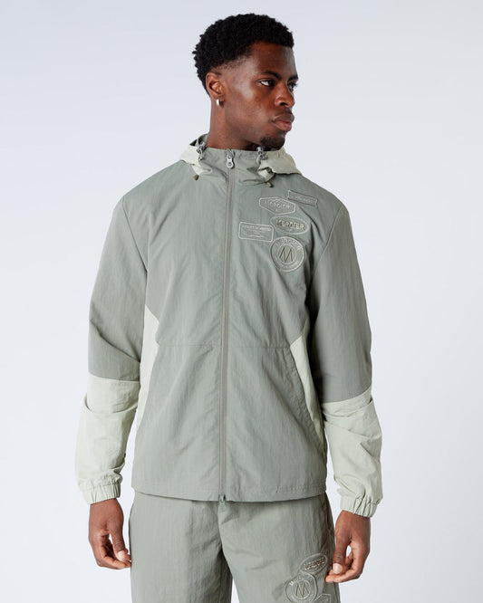 Angle Badge Windbreaker Sage