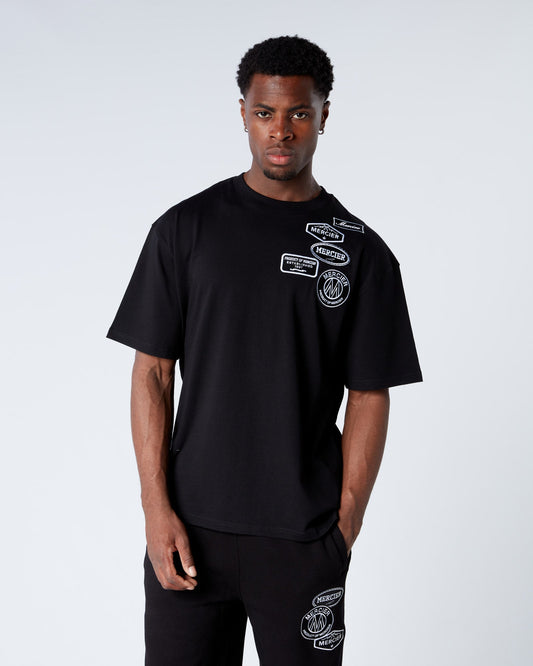 Mono Badge Relaxed Tshirt Black