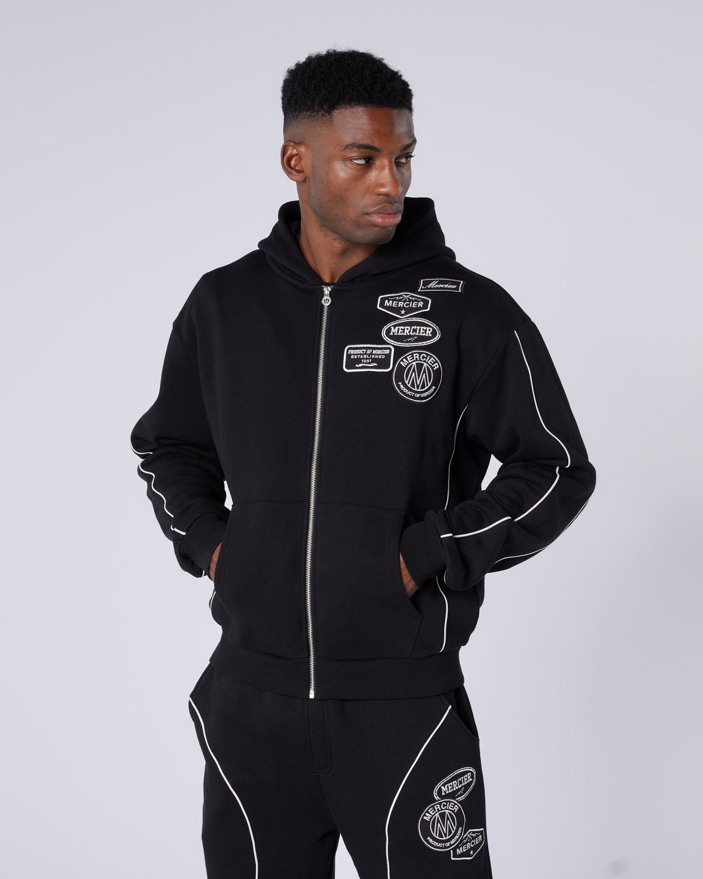 New Wave OG Badge Zip hoodie Black