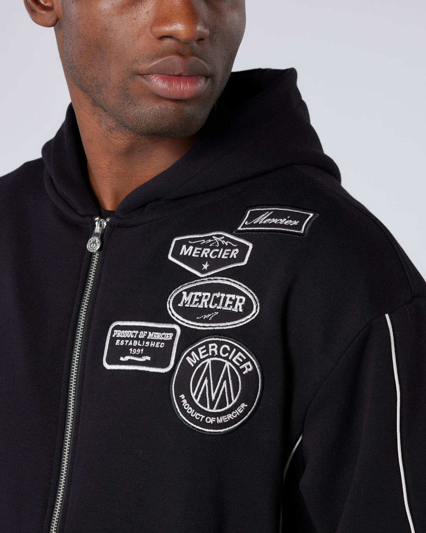 New Wave OG Badge Zip hoodie Black