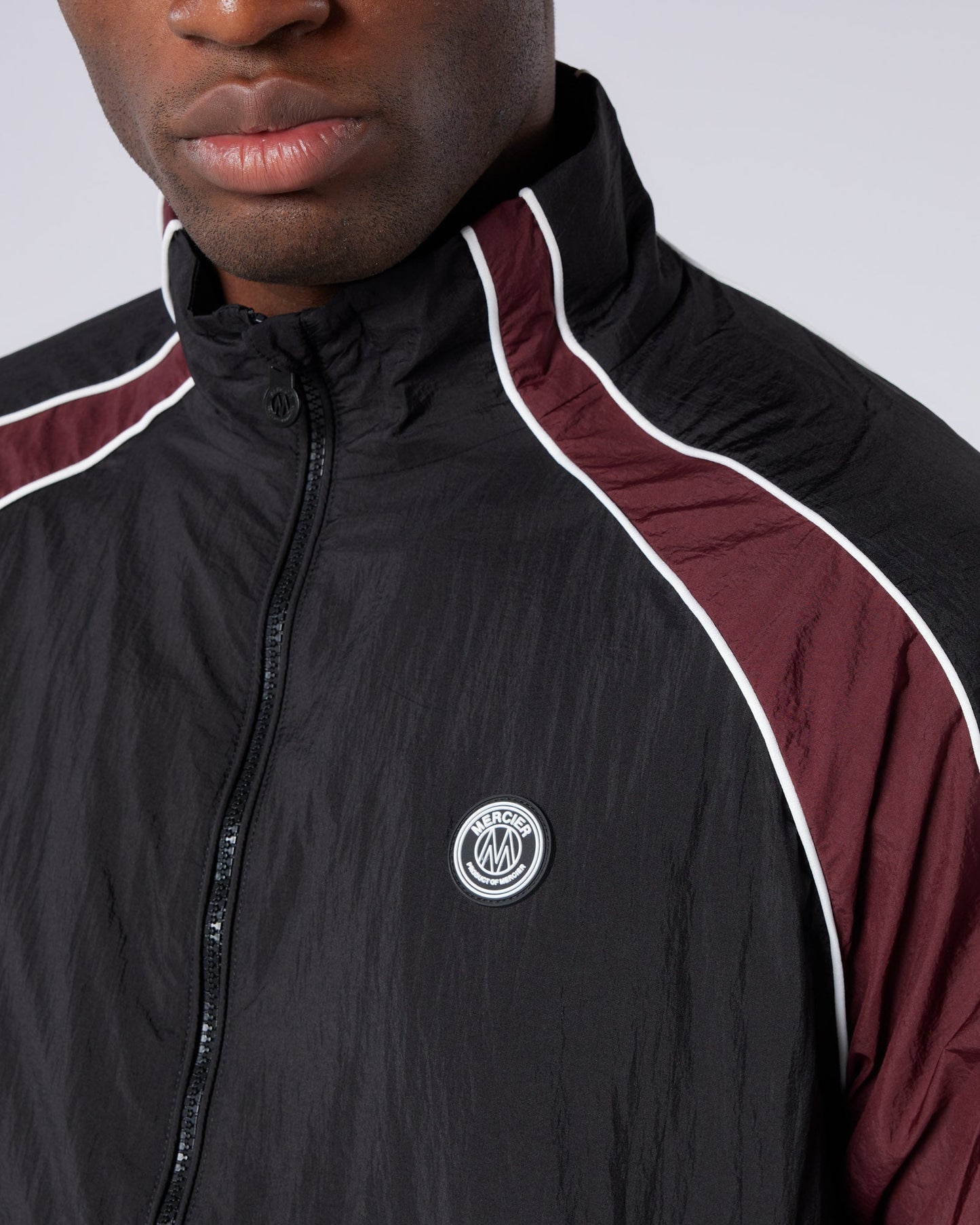 Homerun Track Top Black Burgundy