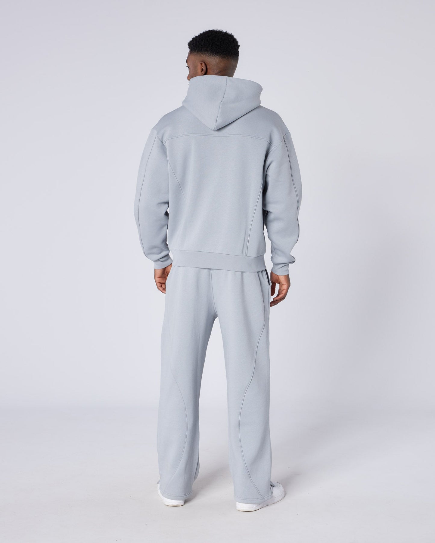 New Wave OG Badge Zip Hoodie Grey