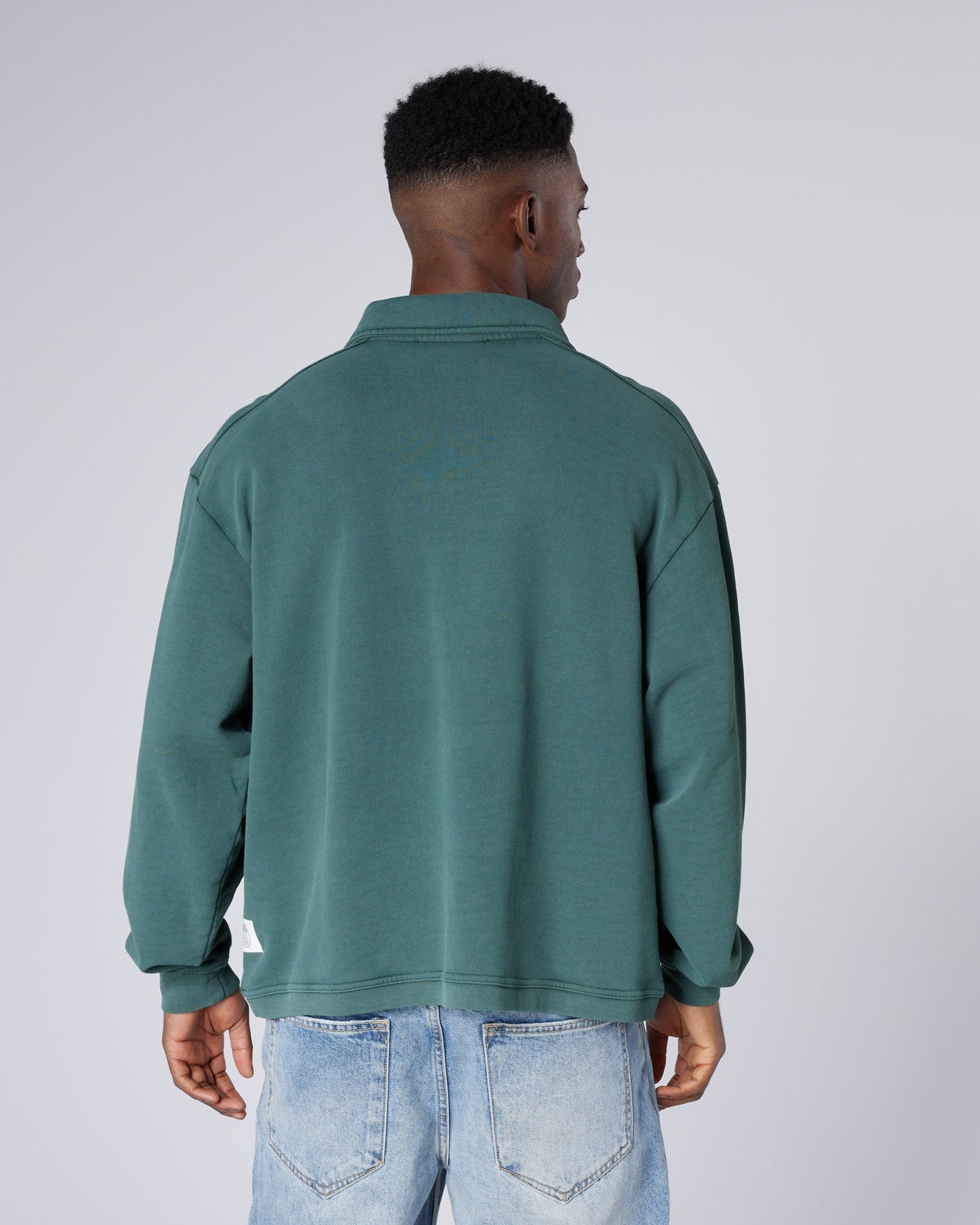 Homerun 1/4 Zip Washed Green