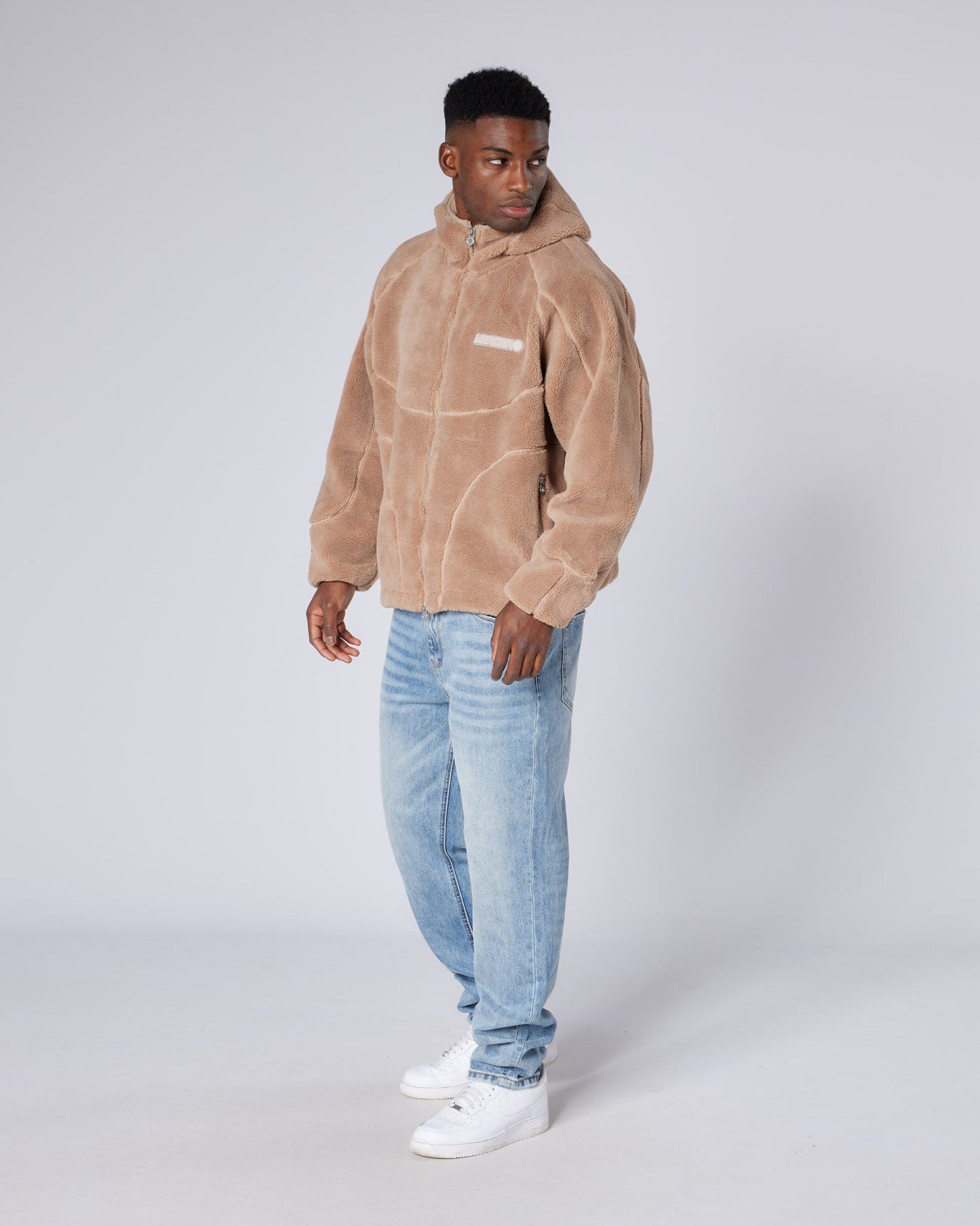Tapered Washed Denim Jeans