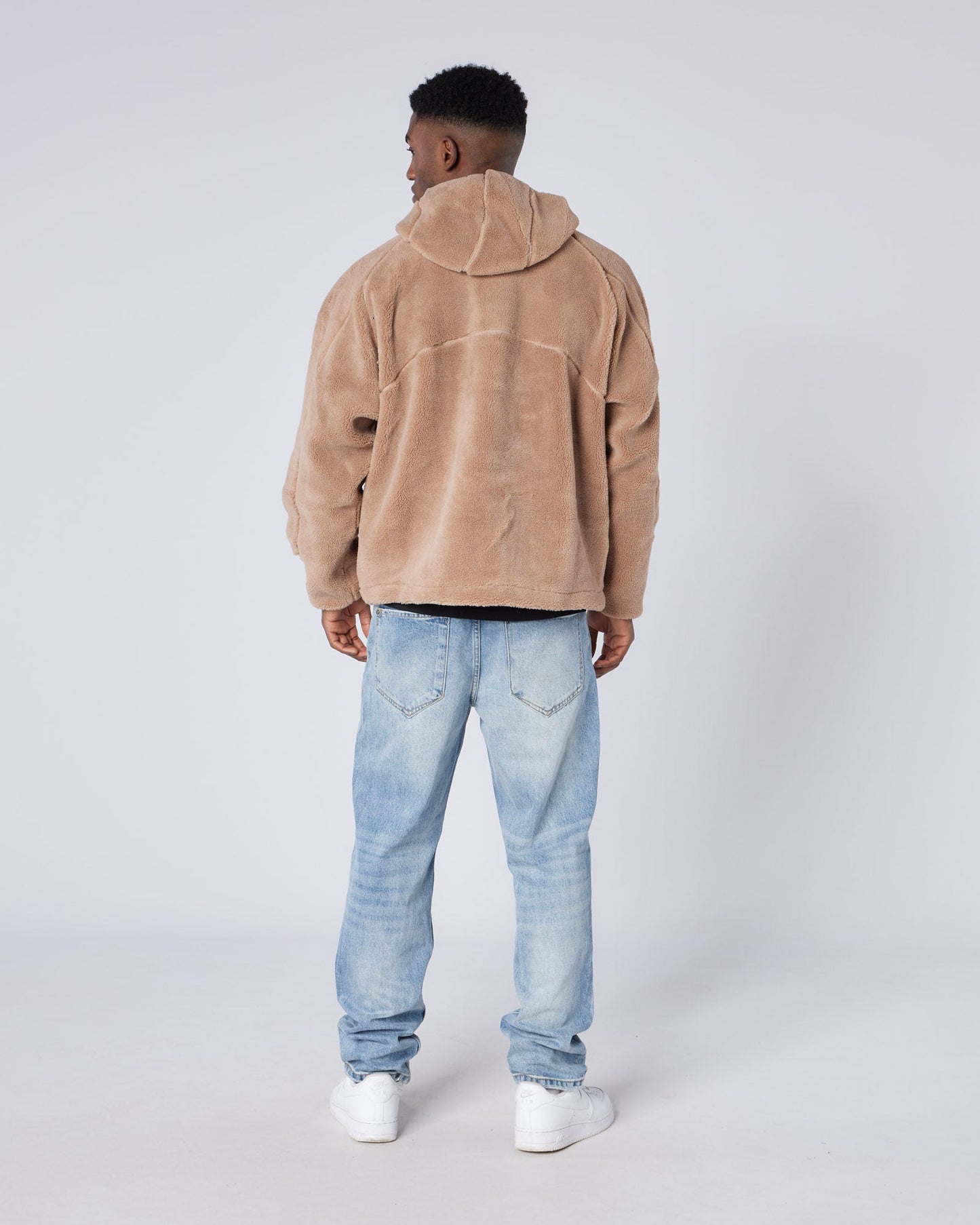 Tapered Washed Denim Jeans