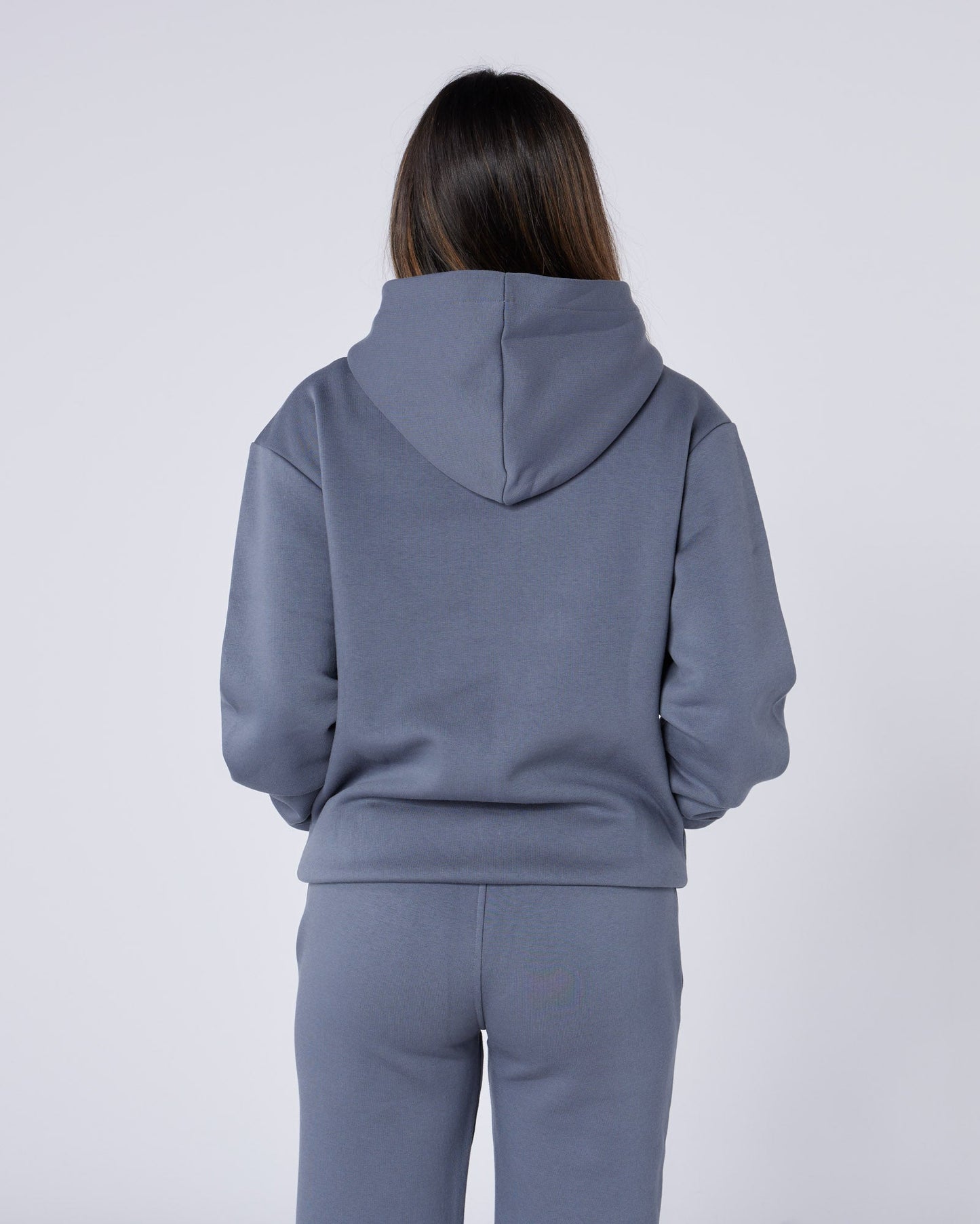 Womens New Wave Badge Hoodie Grey