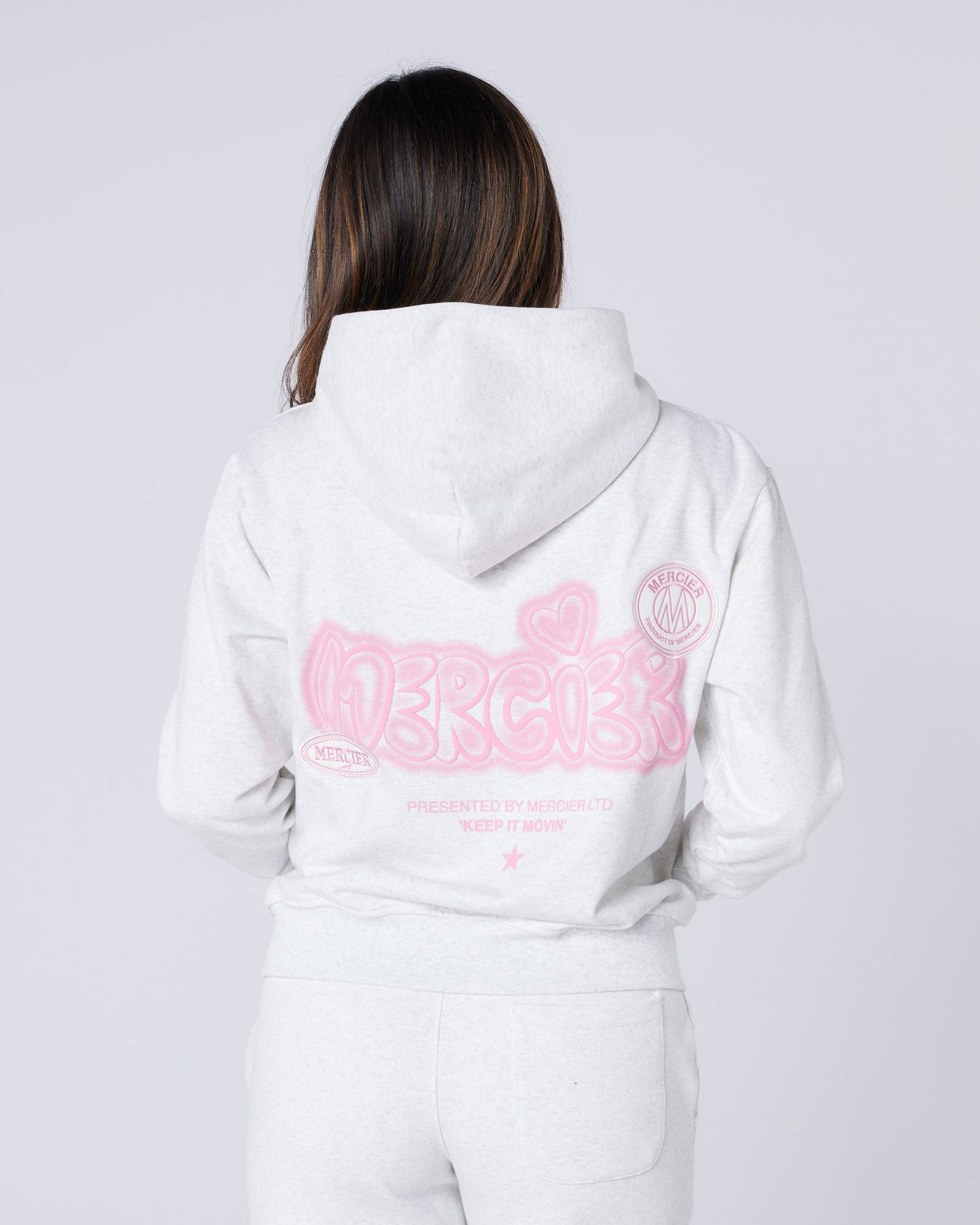 Womens Fantasy Hoodie Grey Marl