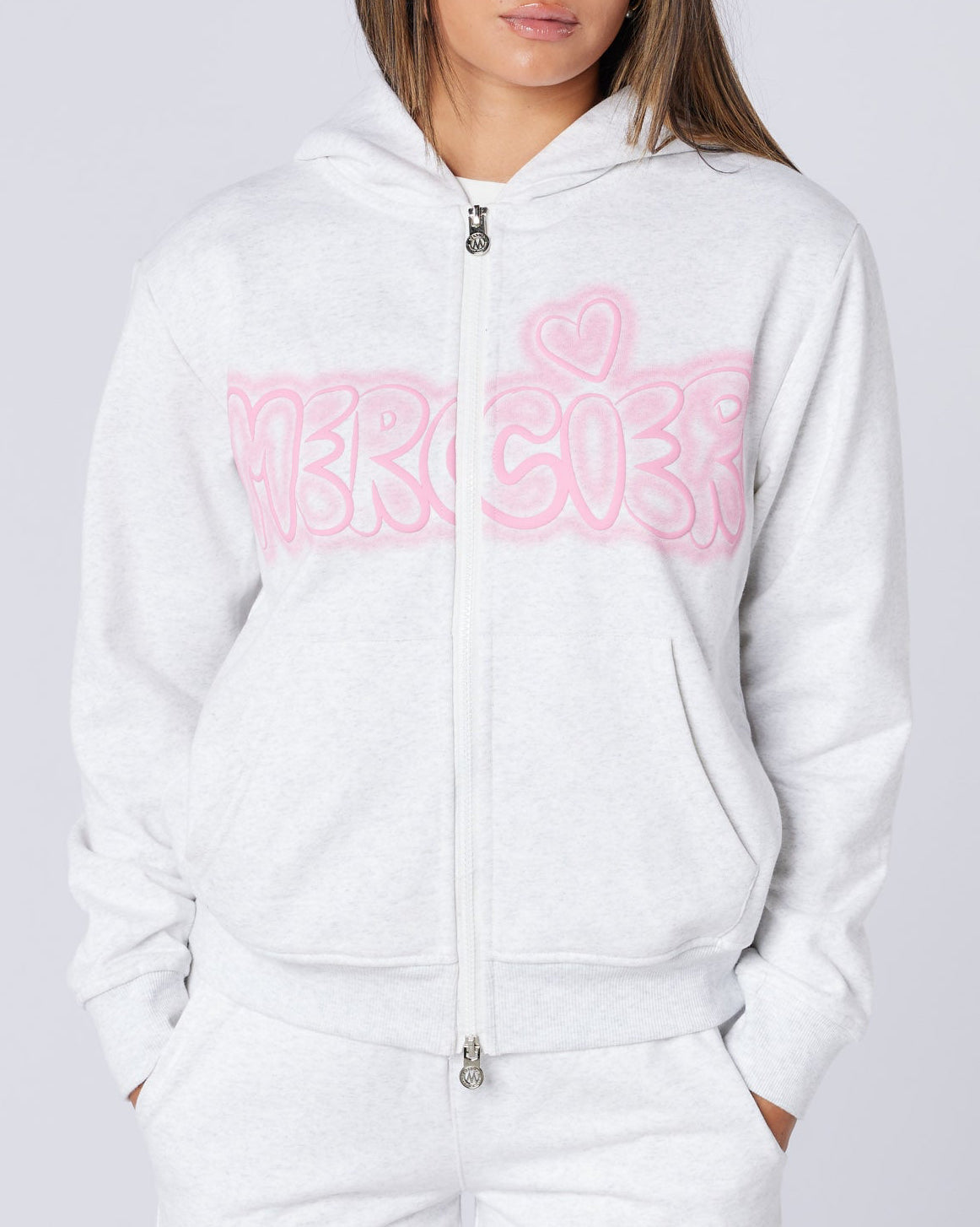 Womens Fantasy Hoodie Grey Marl