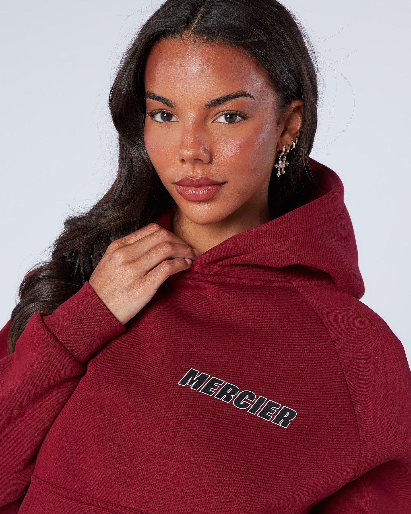 Womens Player Hoodie Maroon