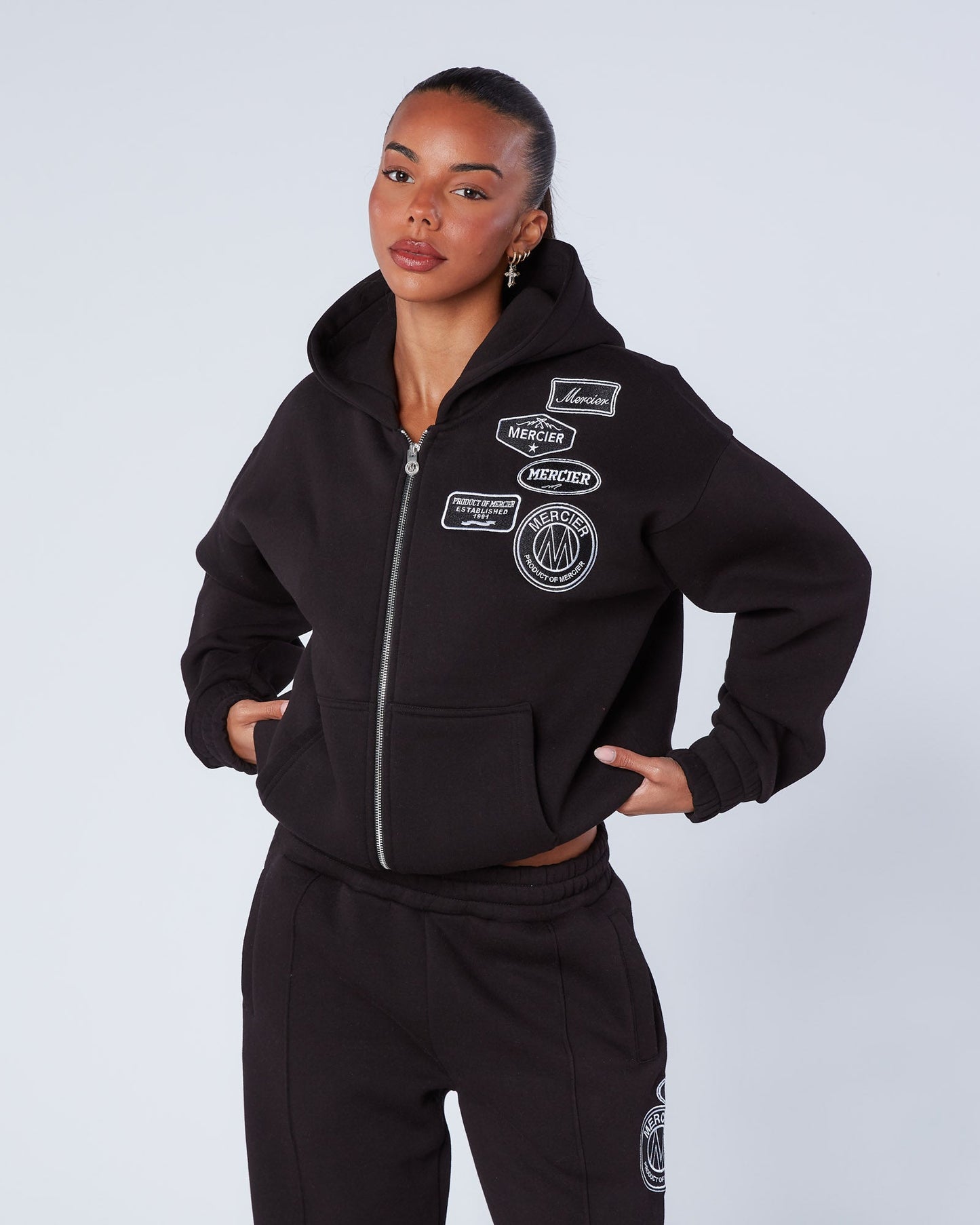 Womens Mono OG Zip Hoodie Black
