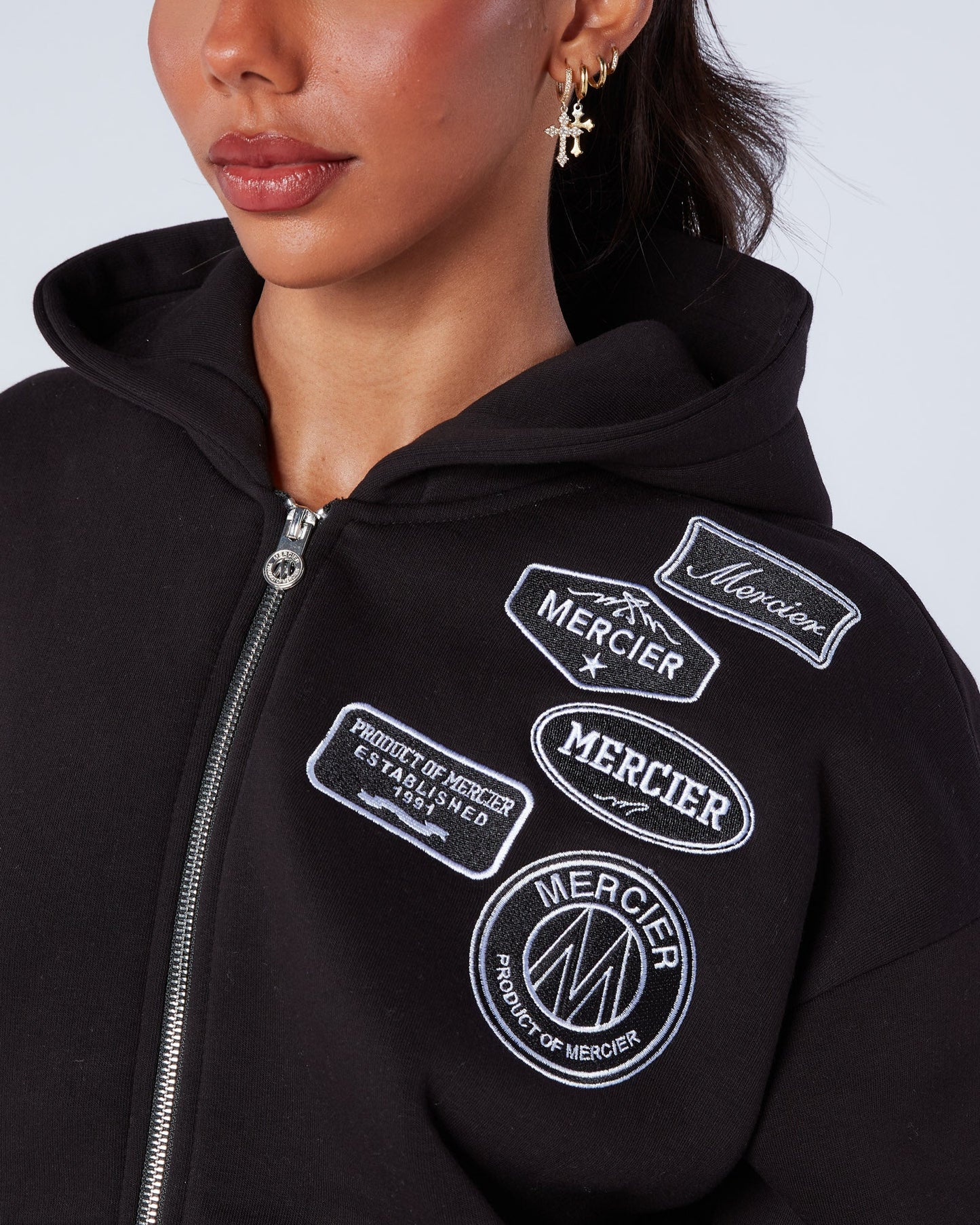 Womens Mono OG Zip Hoodie Black