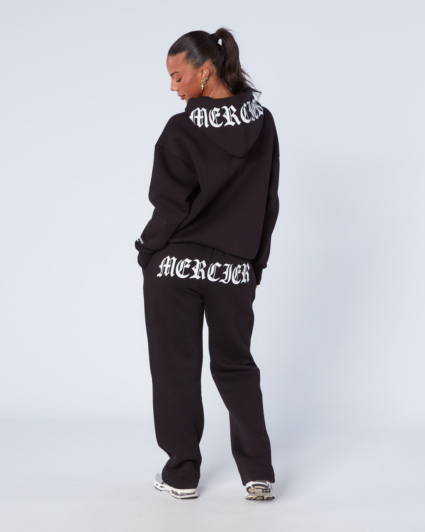 Womens Gothic Zip Hoodie Black