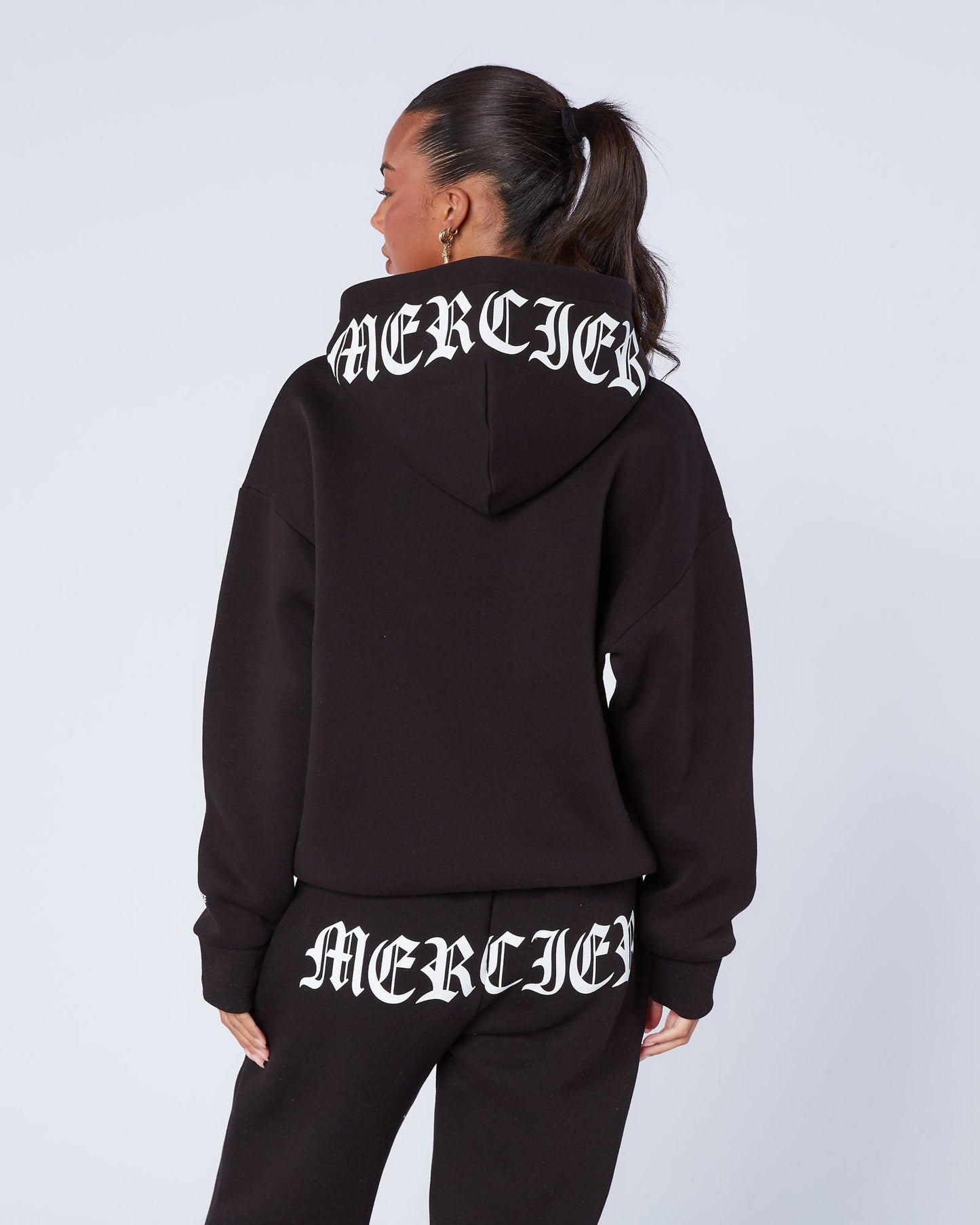 Womens Gothic Zip Hoodie Black