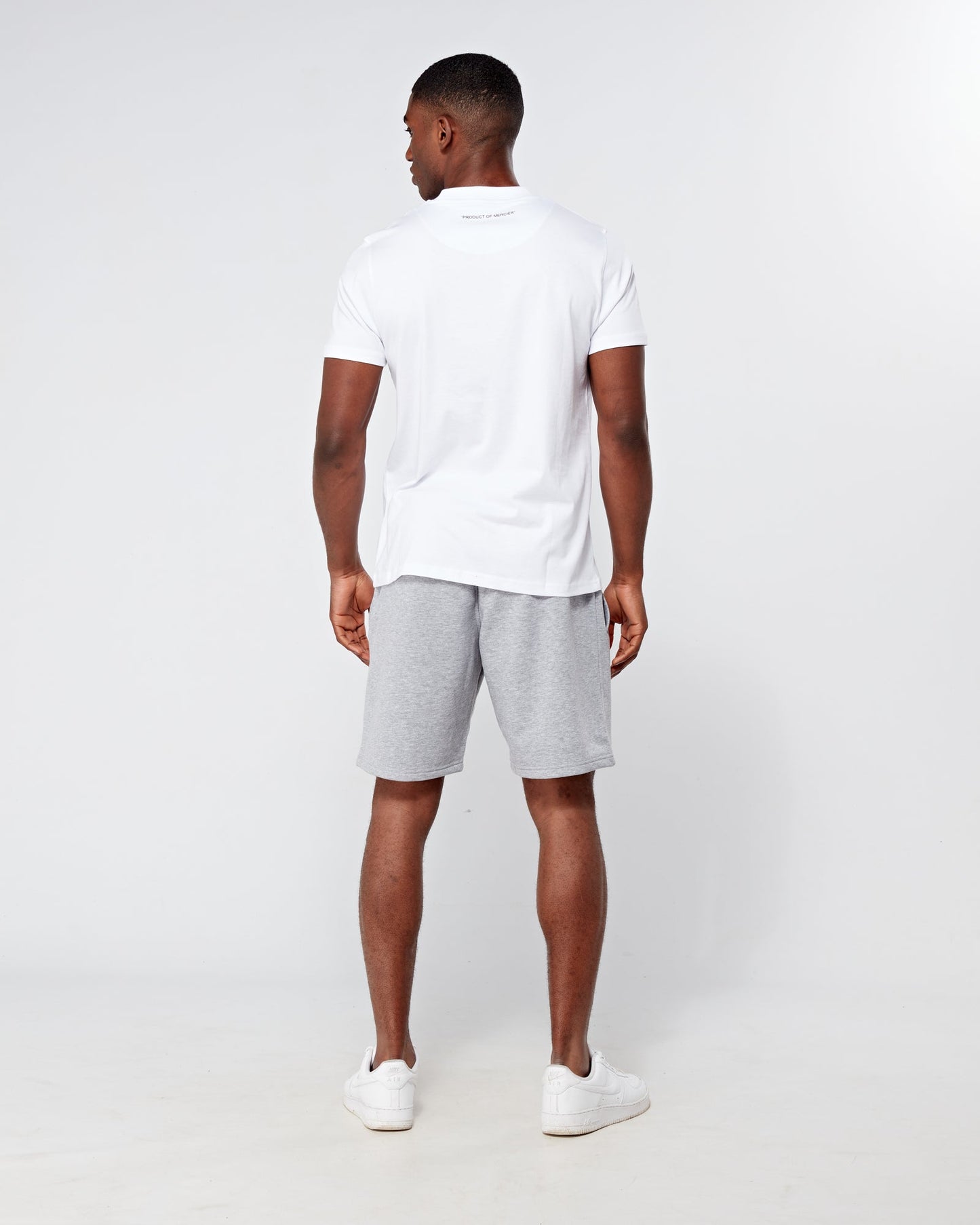 OG Mercier Badge Shorts Grey Marl