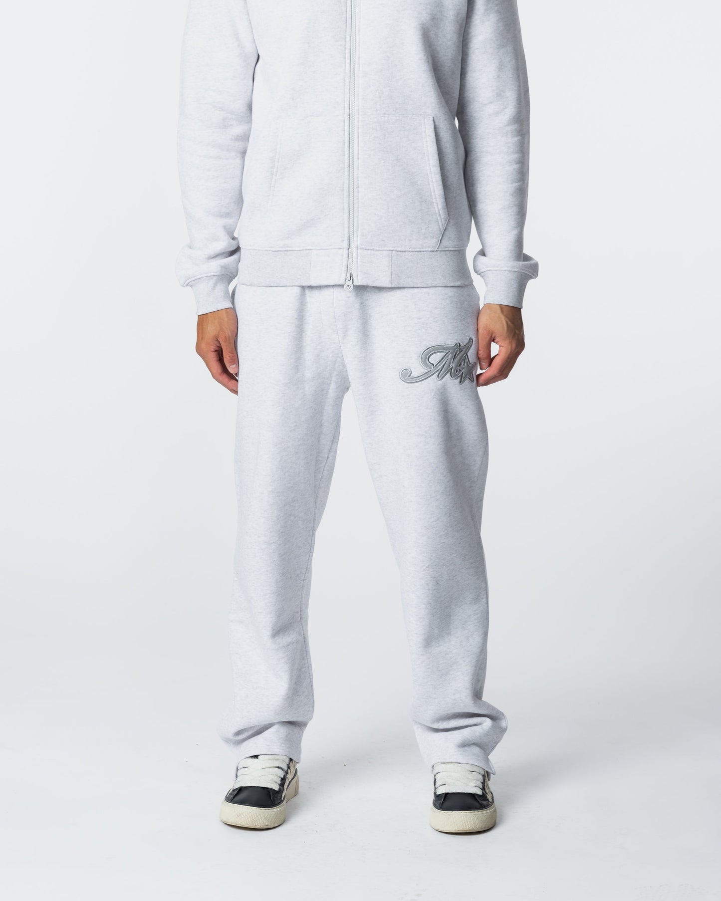 Runway Open Hem Jogger Grey Marl