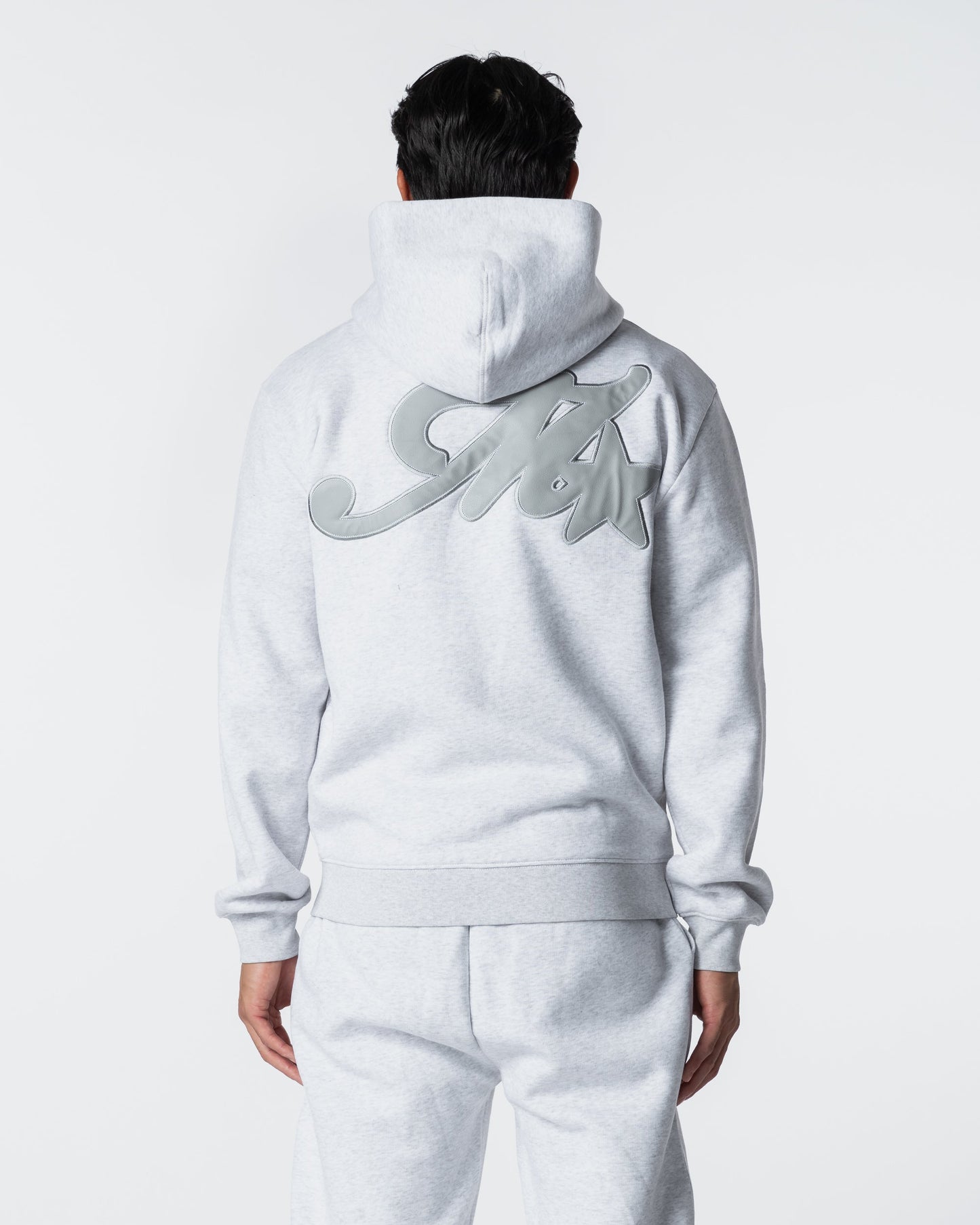Runway Full Zip Hoodie Grey Marl