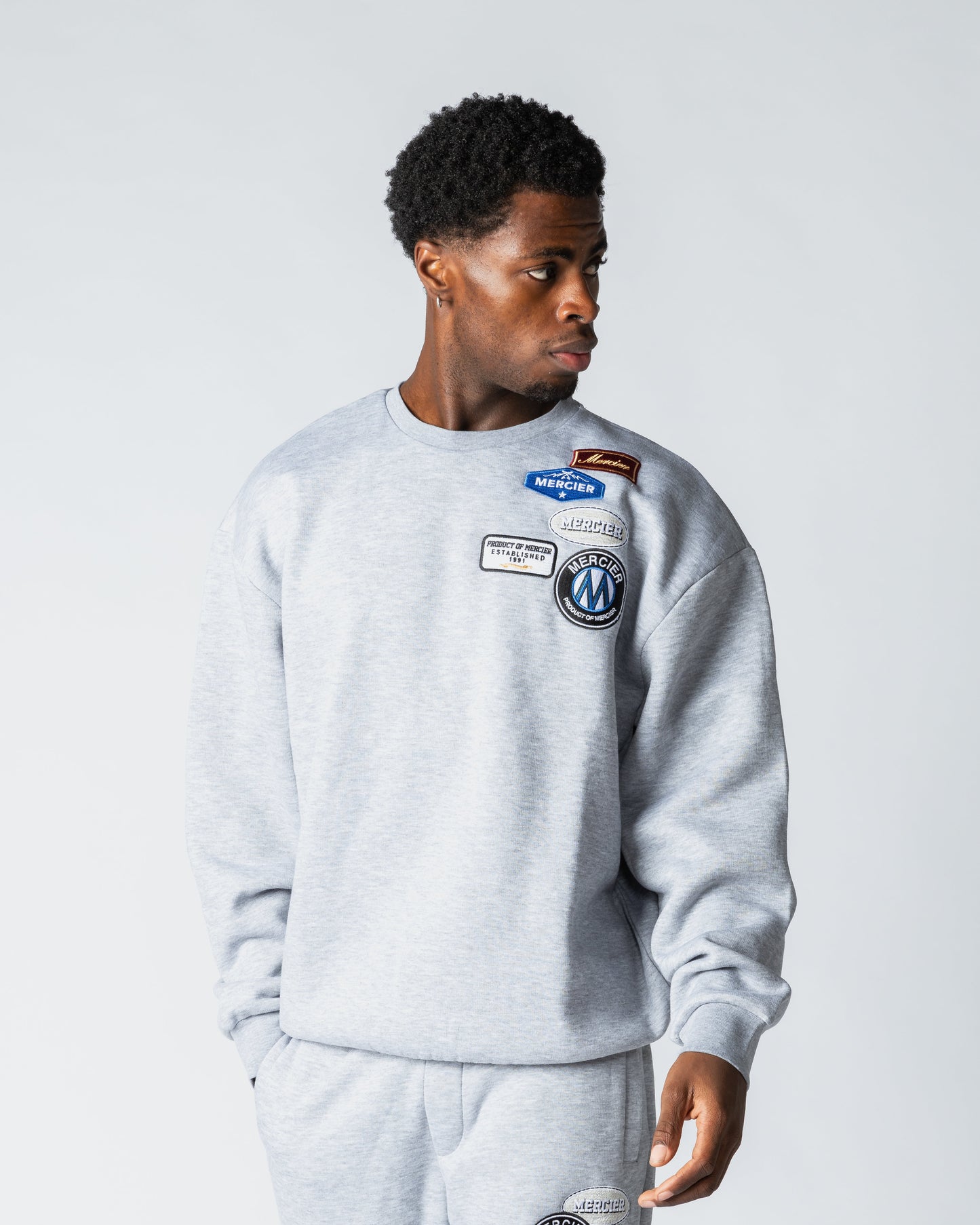 Relaxed OG Crewneck Grey Marl