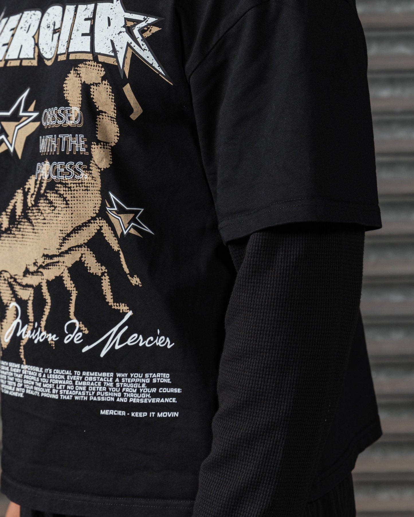 Stinger Double Layer T-shirt Black