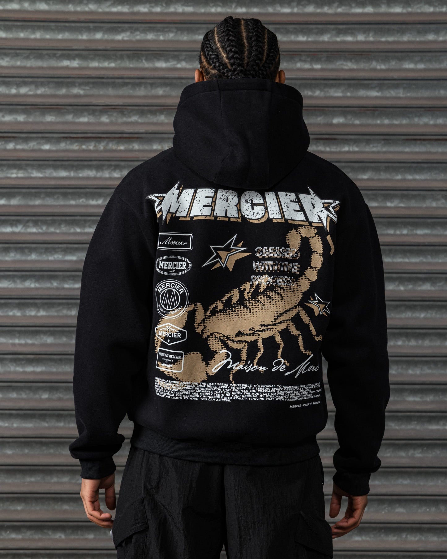 Stinger Zip up Hoodie Black