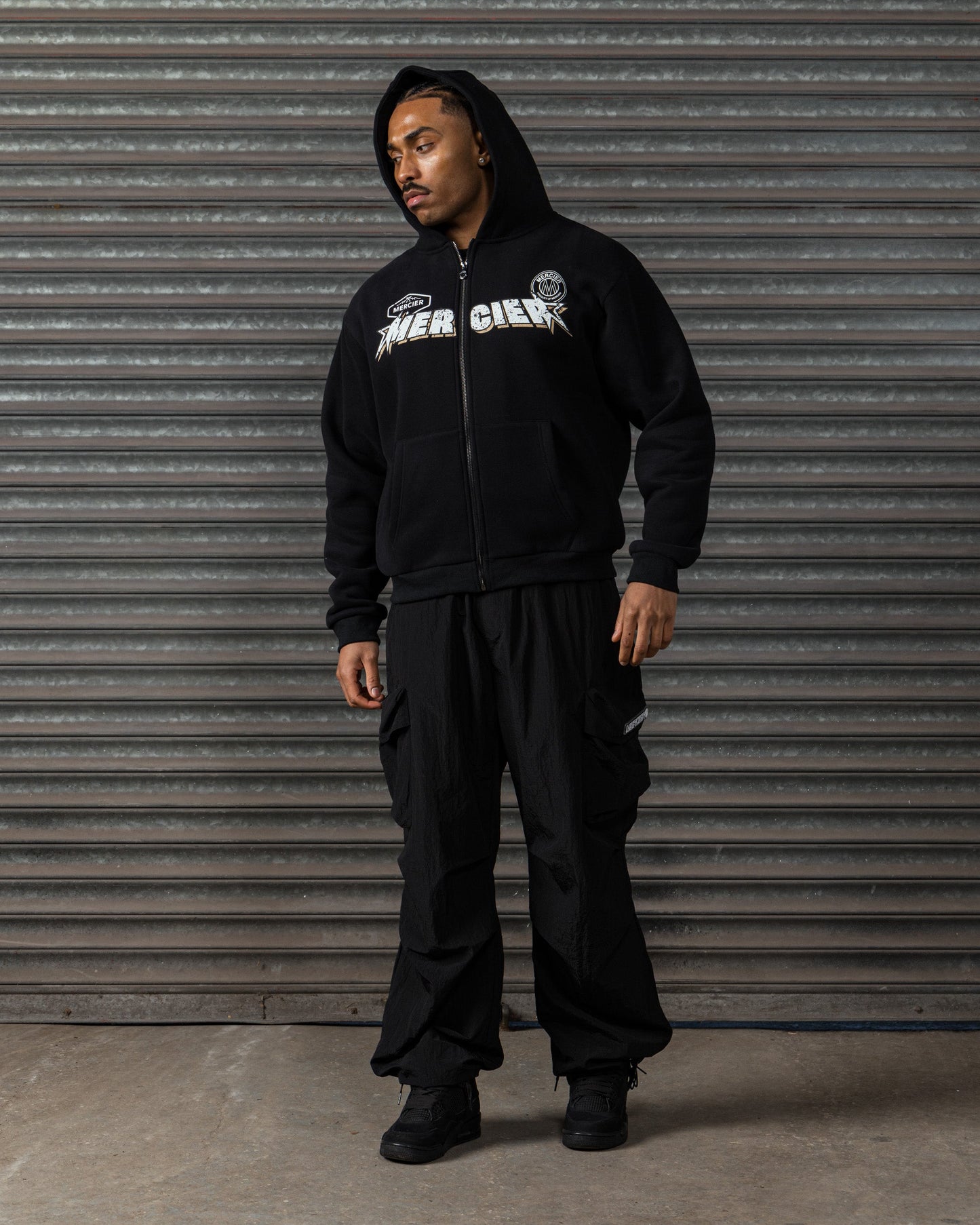 Stinger Zip up Hoodie Black