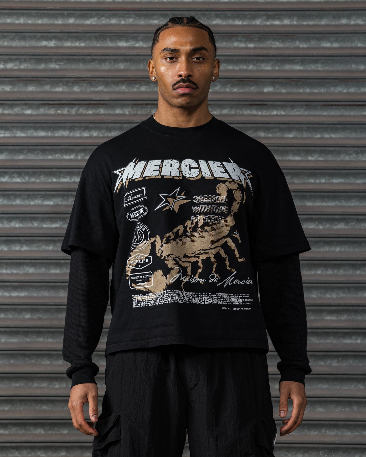 Stinger Double Layer T-shirt Black