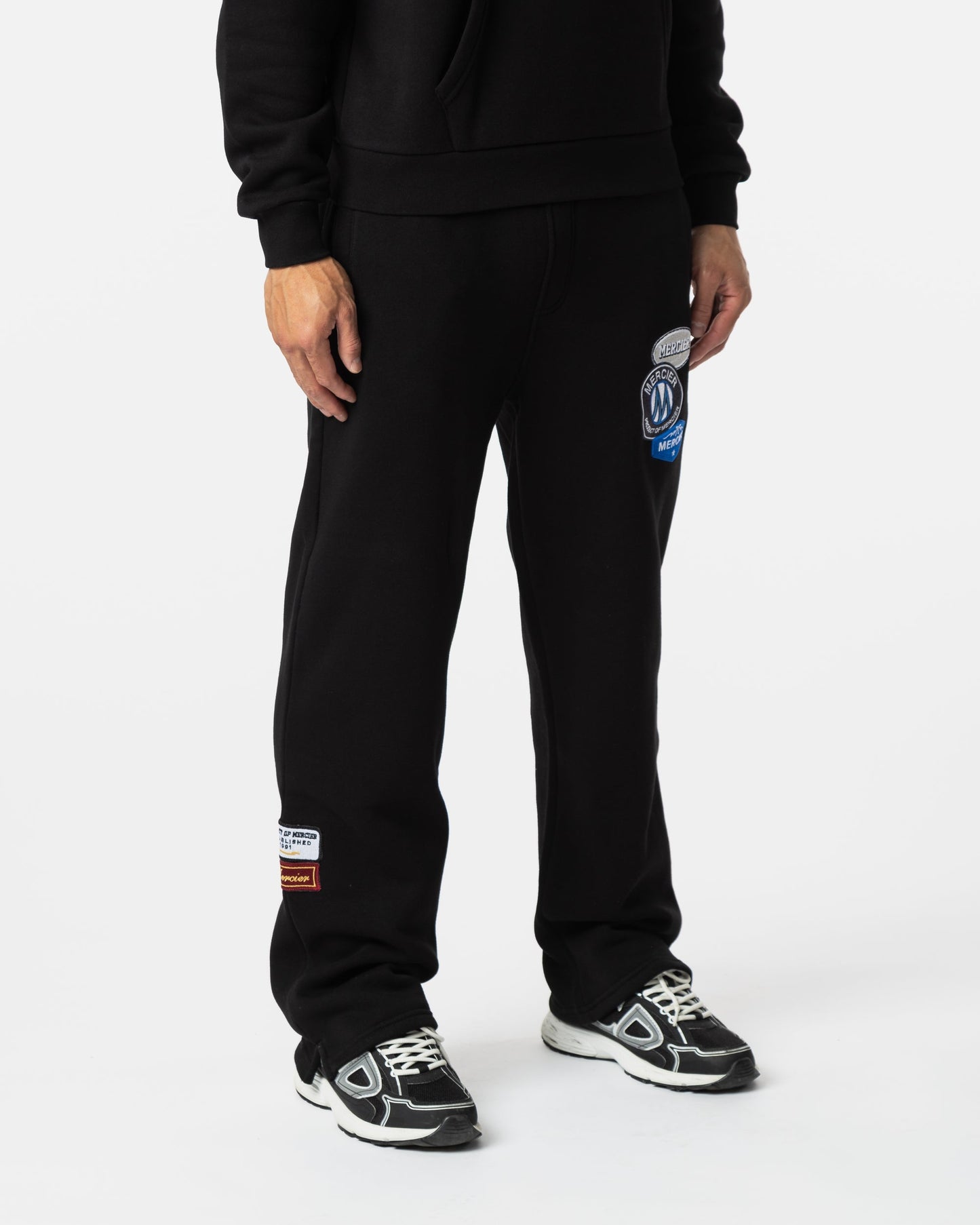 OG Badge Open Hem Joggers Black