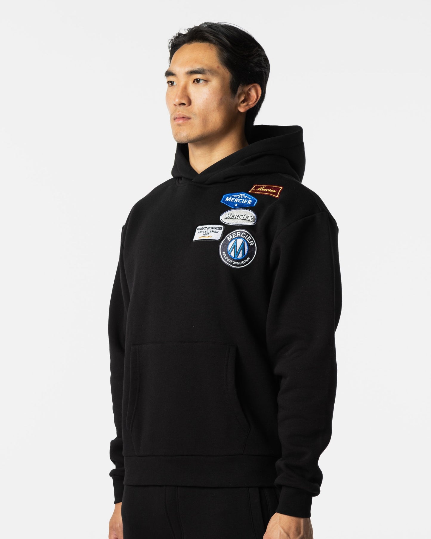 Relaxed OG Badge Hoodie Black