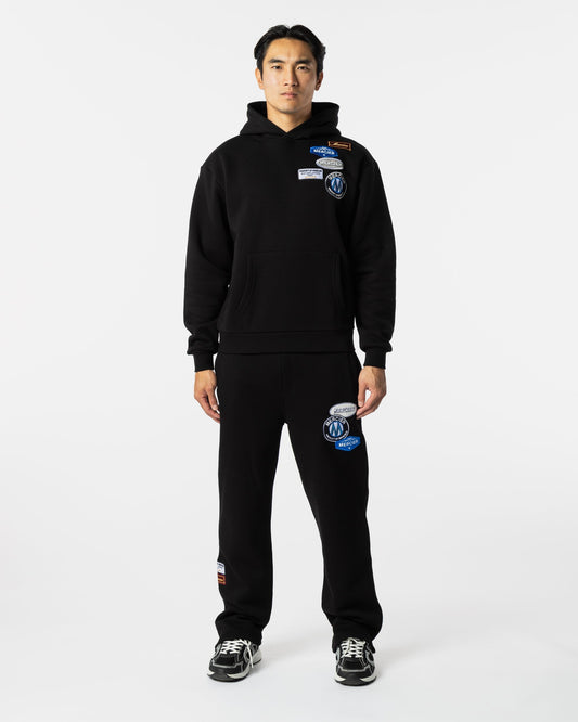 Mercier Black OG Badge Drop Joggers