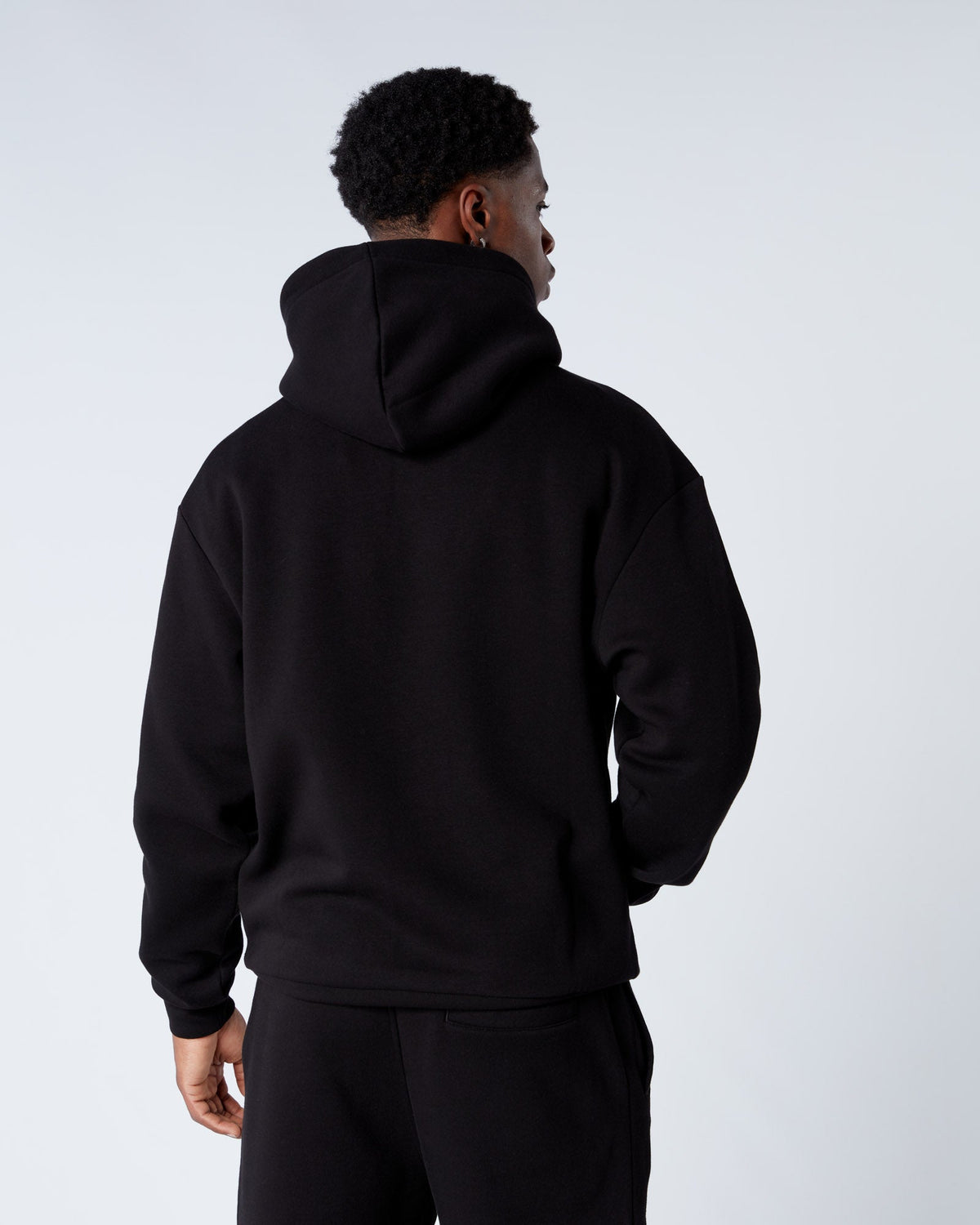 Mercier Black Relaxed OG Mono Hoodie