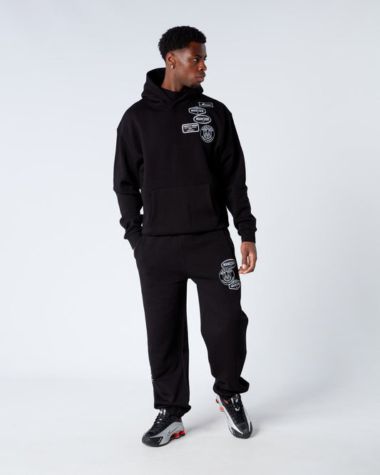 Mercier Black Relaxed OG Mono Joggers