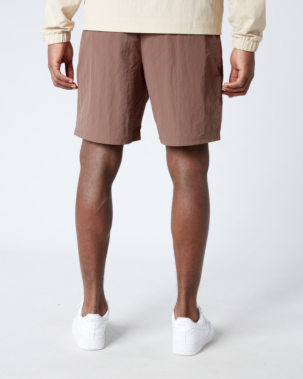 Mercier Brown Angle Badge Shorts