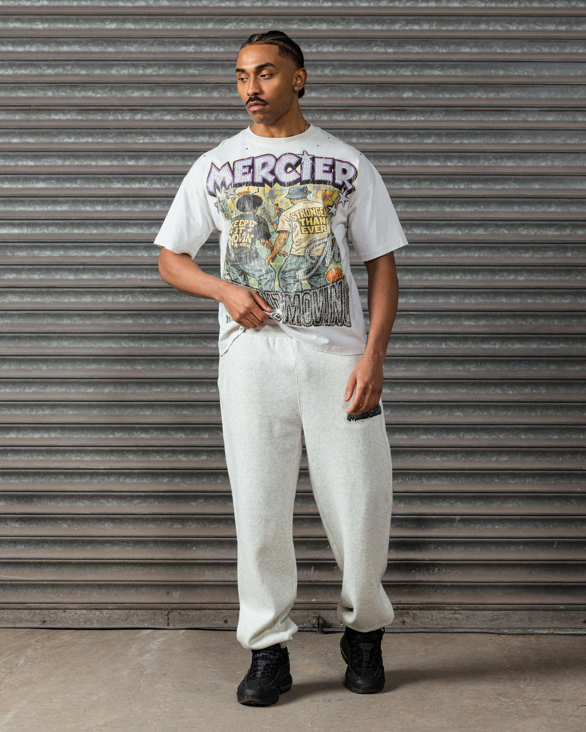 Mercier Diamante Ballers vintage white t-shirt