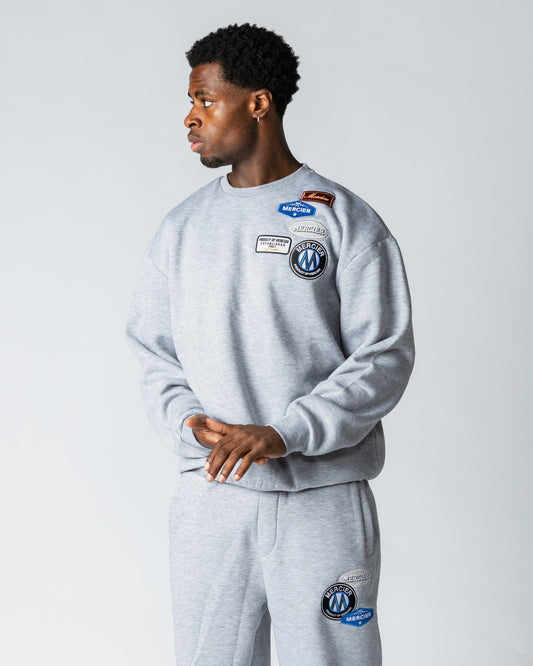 Mercier Grey Marl Relaxed OG Crewneck