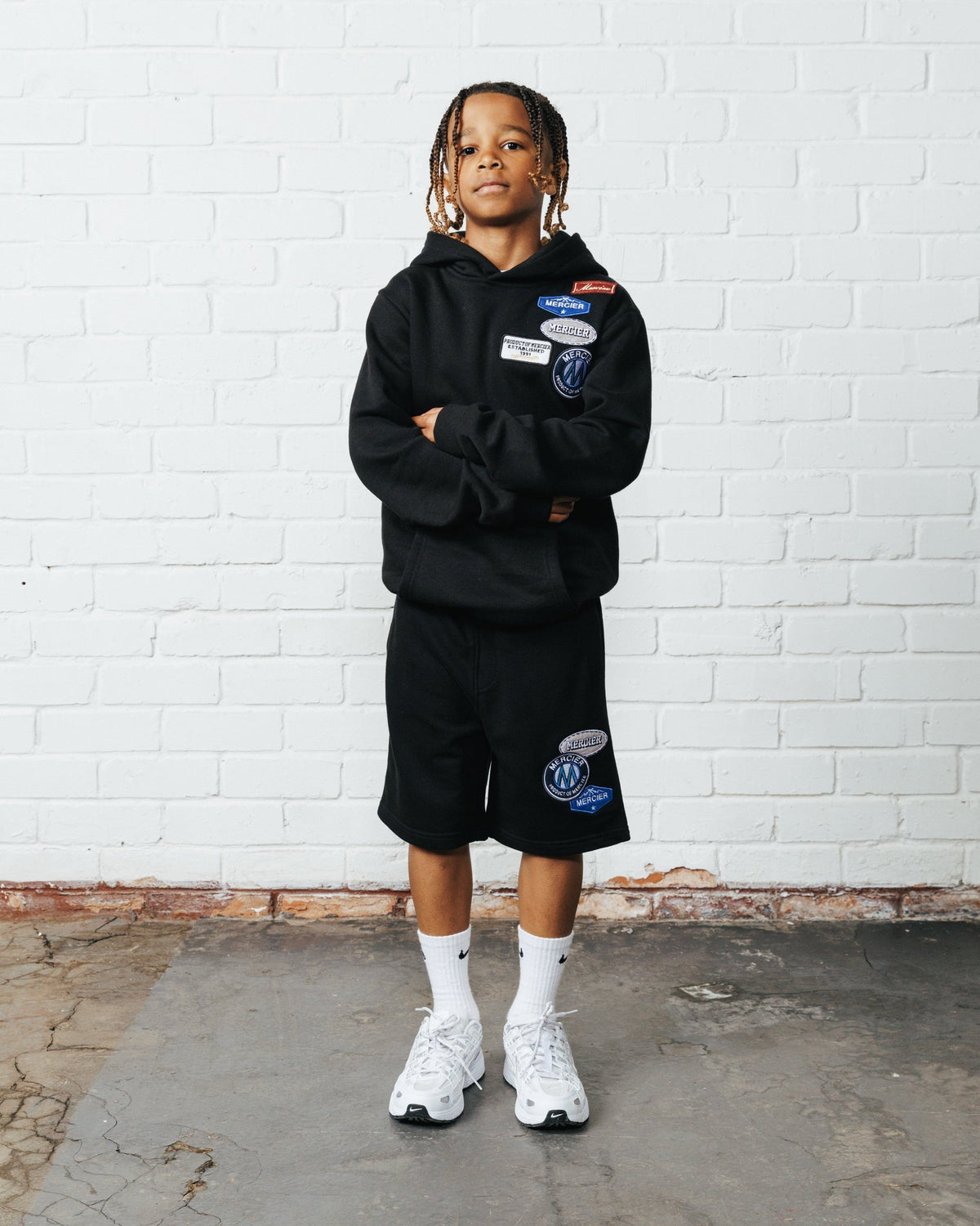 Mercier Junior Black OG Badge Hood