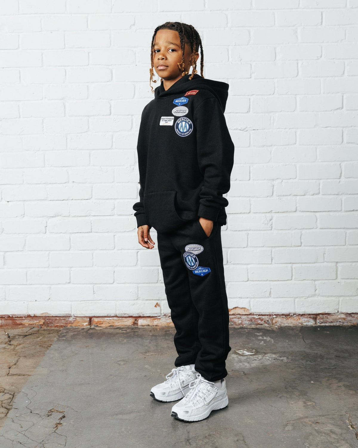 Mercier Junior Black OG Badge Joggers