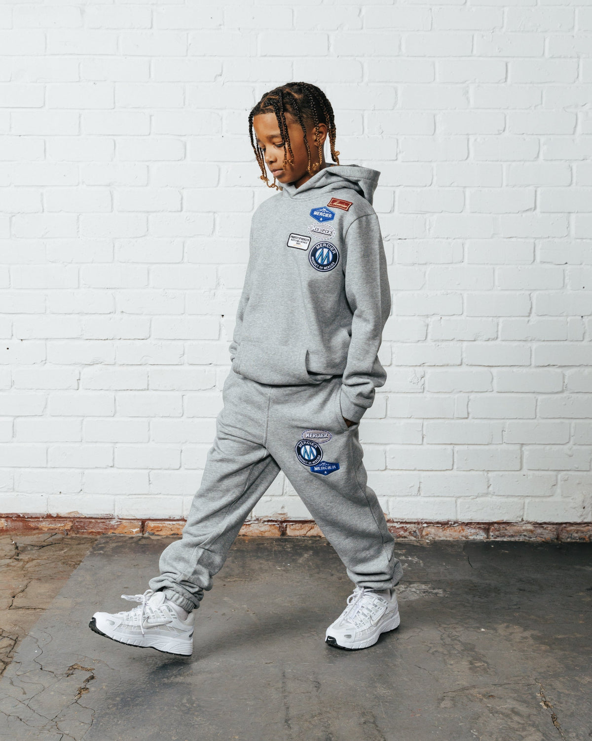 Mercier Junior Grey OG Badge Hood