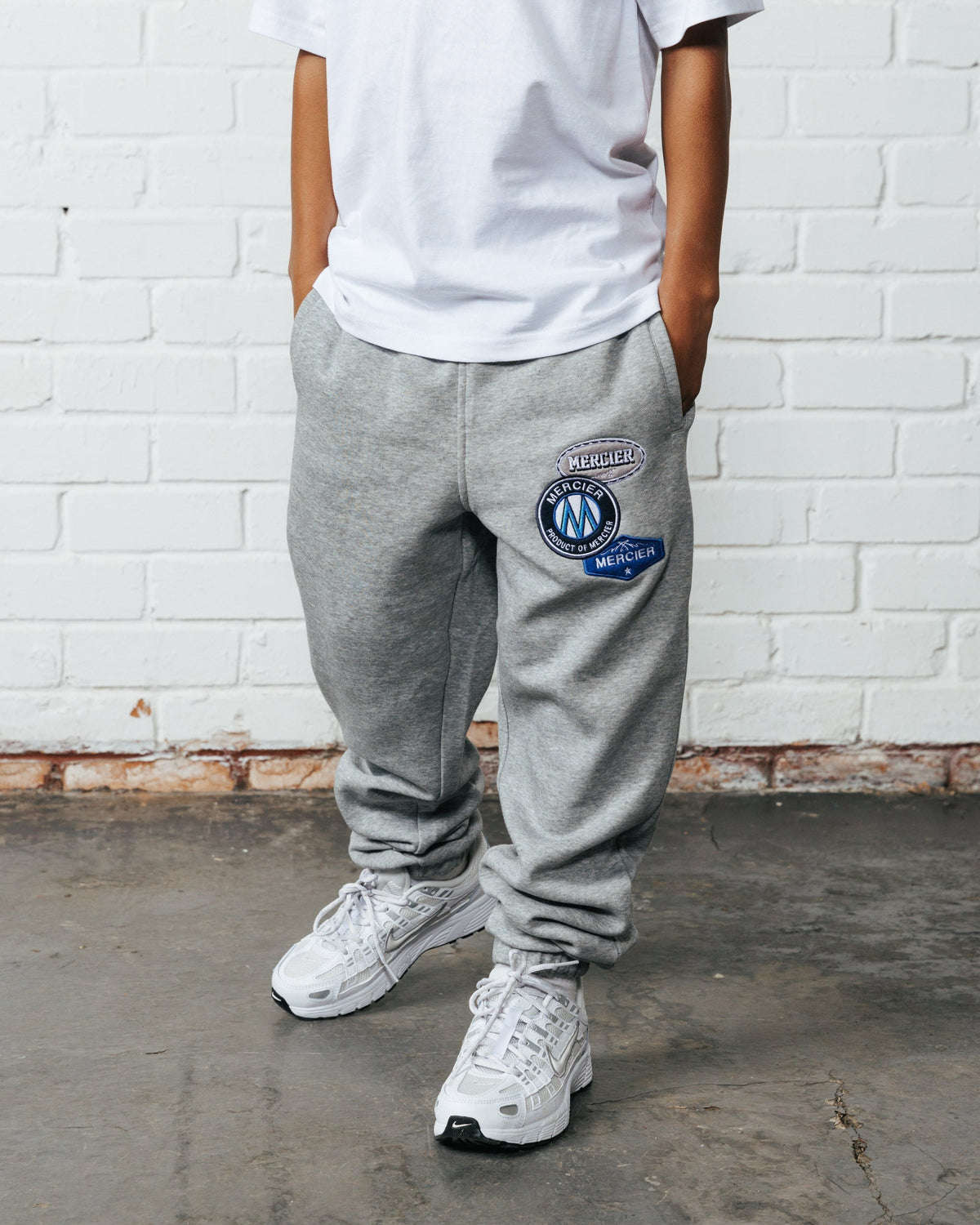 Mercier Junior Grey OG Badge Joggers