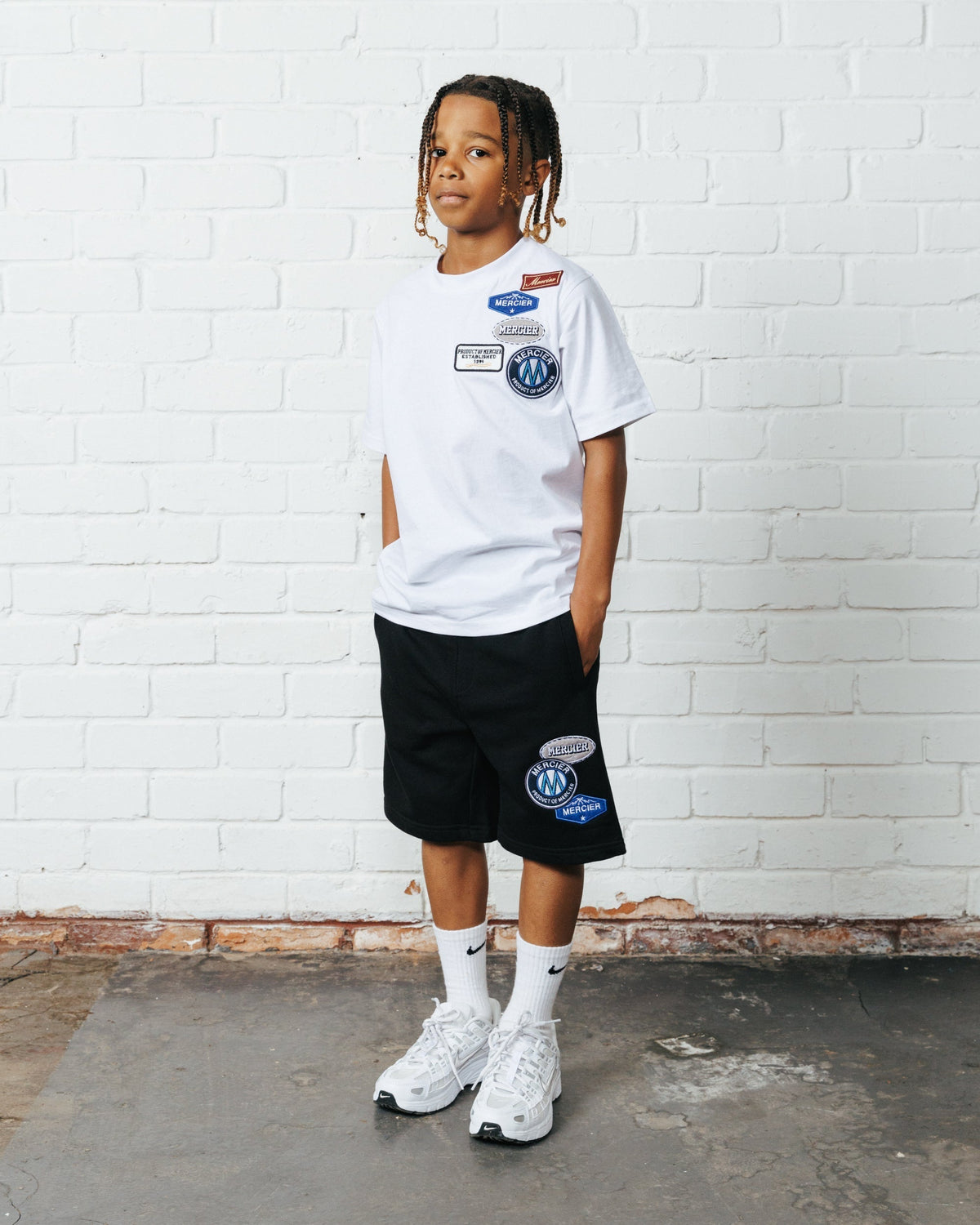 Mercier Junior White OG Badge T-Shirt