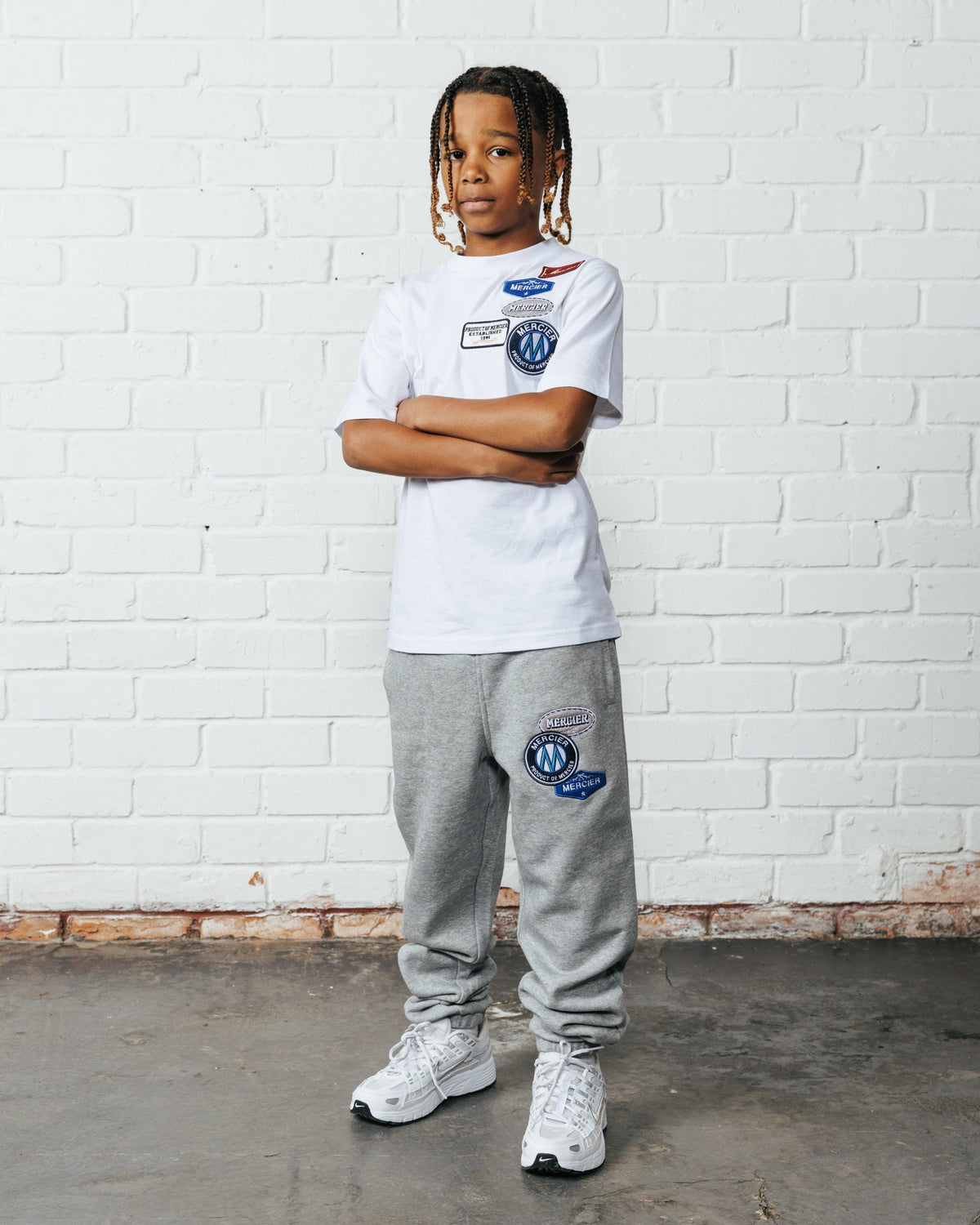 Mercier Junior White OG Badge T-Shirt